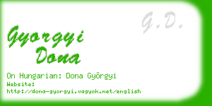 gyorgyi dona business card